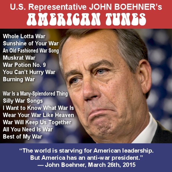 John Boehner's American Tunes